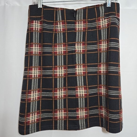 41 Hawthorn Skirt Womens Size Medium Plaid Lined Stretch - Picture 2 of 8
